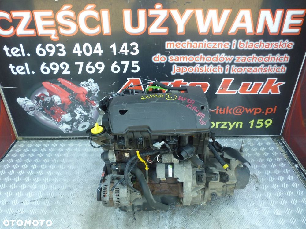 SILNIK RENAULT CLIO 1.2 16V D4F722 108 TYS - 1