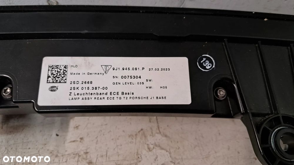 Porsche Taycan 9J1 blenda lampa tylnia tył EU - 9