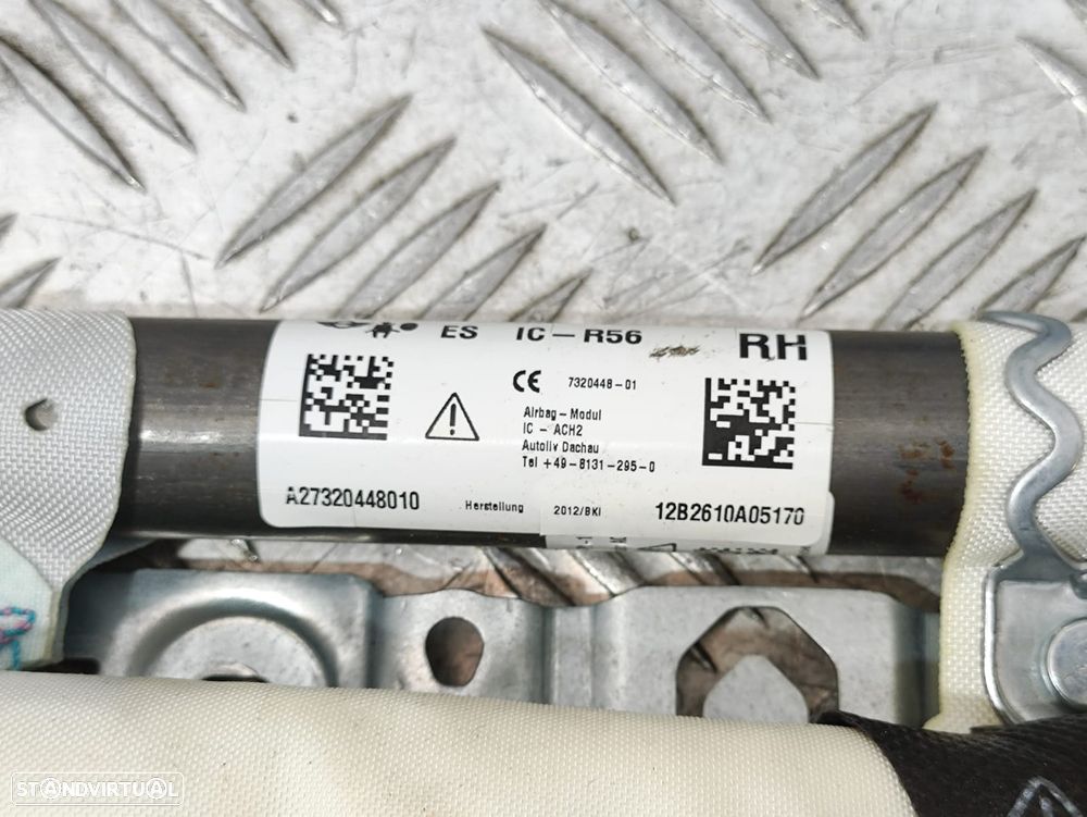 Conjunto Cortinas Laterais Airbag Esquerda Direita Mini Cooper R56 LCI A17320447010 A27320448010 - 8