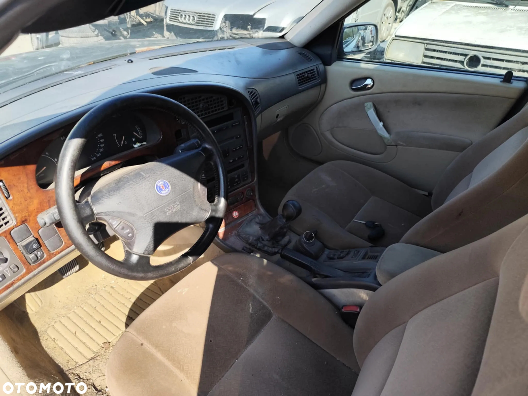 saab 9-3 93 I fotel kanapa deska kokpit podsufitka boczek podłokietnik licznik panel szyb stacyjka - 2