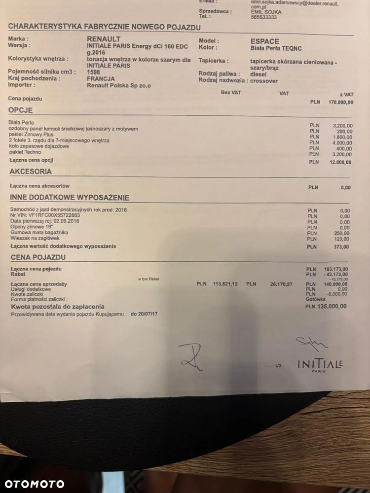 Renault Espace 1.6 dCi Energy Initiale Paris EDC 7os - 21