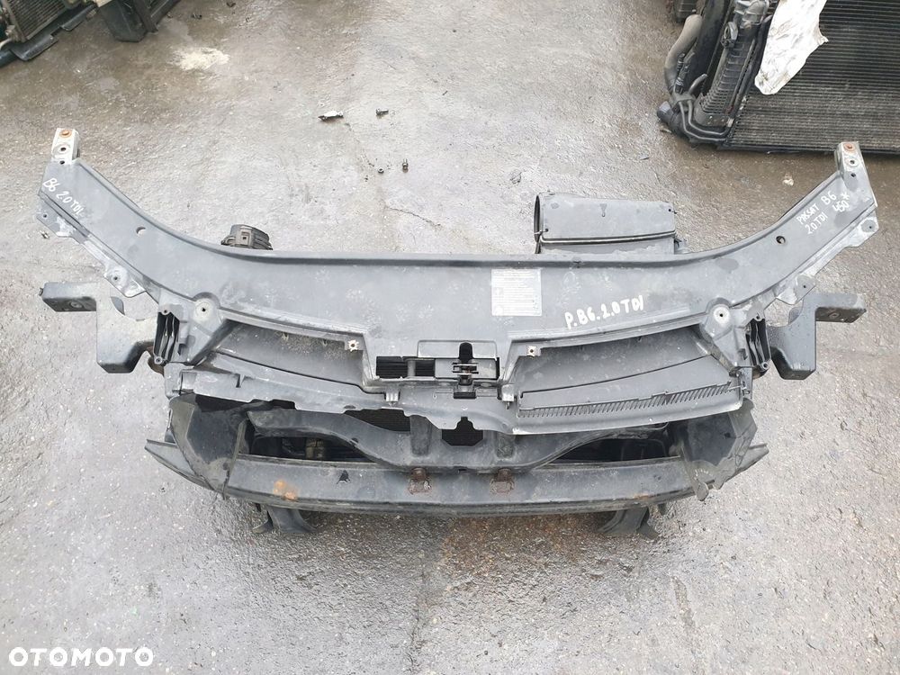 PAS PRZEDNI WZMOCNIENIE CZOŁOWE KOMPLET CHŁODNIC VW PASSAT B6 2.0 TDI - 2