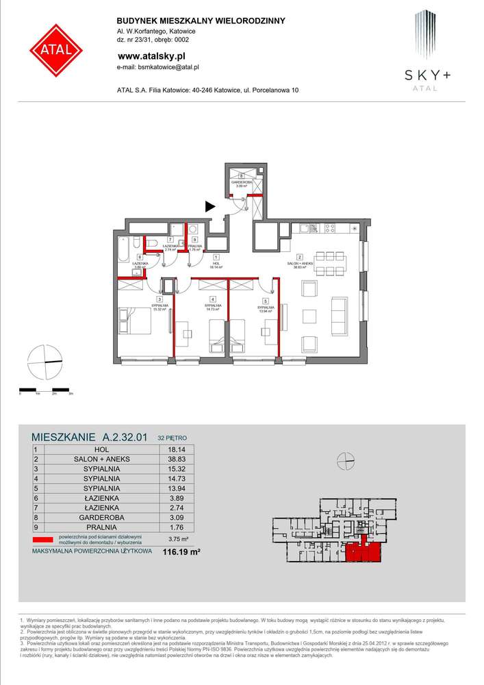 4-pokojowe mieszkanie 116m2 Bezpośrednio - Pełny obrazek: 2/24