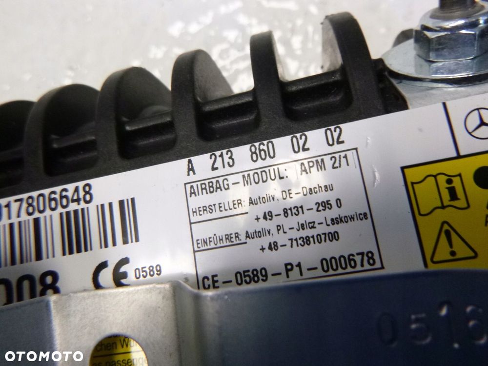 MERCEDES AMG GT X290 290 W213 A213 213 238 C/C CLS 257 AIRBAG PODUSZKA PASAŻERA - 9