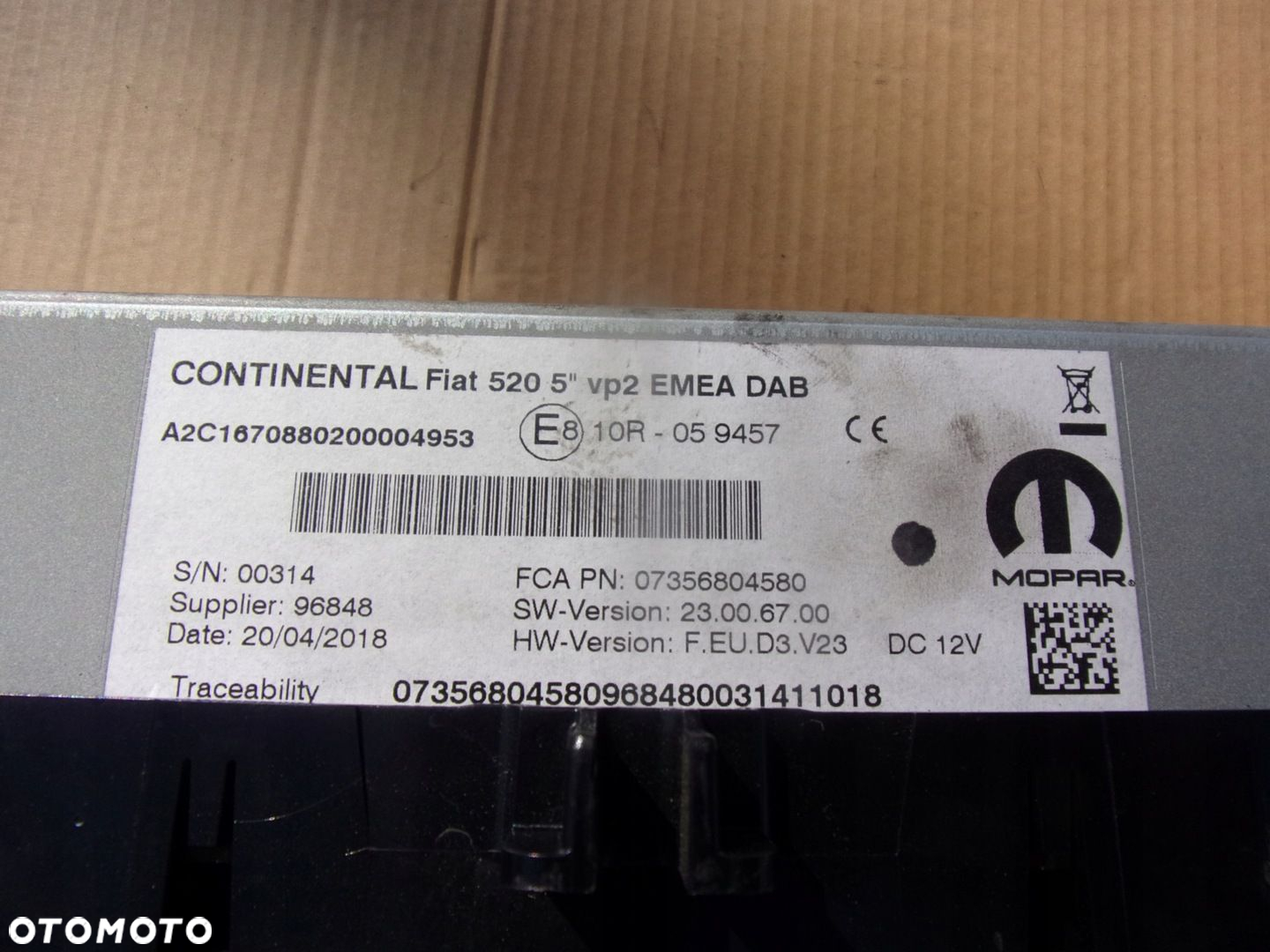 FIAT TIPO II RADIO 07356804580 - 3