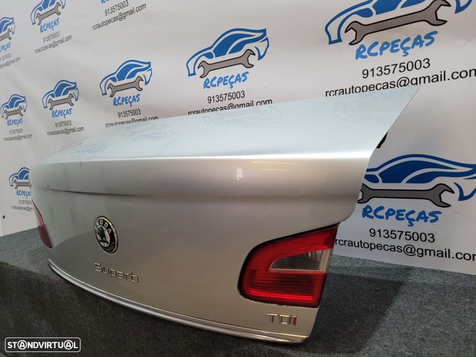 PORTA TAMPA MALA SKODA SUPERB II 2 MK2 SEDAN CARRO FECHO PUXADOR - 2