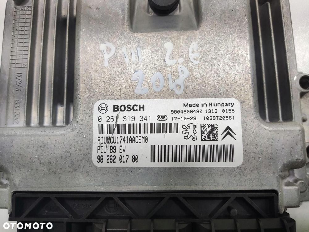 STEROWNIK KOMPUTER SILNIKA PARTNER ELECTRIC E-BERLINGO 2014-2018 9826201780 - 4