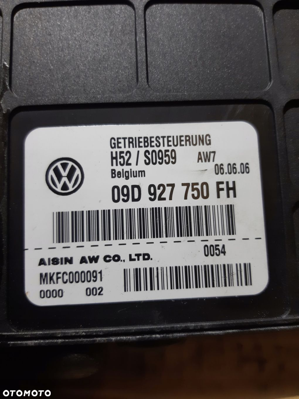 AUDI Q7 4L 4.2 FSI MODUŁ KOMPUTER STEROWNIK SKRZYNI BIEGÓW 09D927750FH - 4