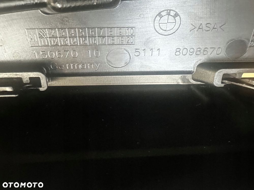 kratka zderzaka prawy przód bmw g30 g31 lift m pakiet 80986770 - 8