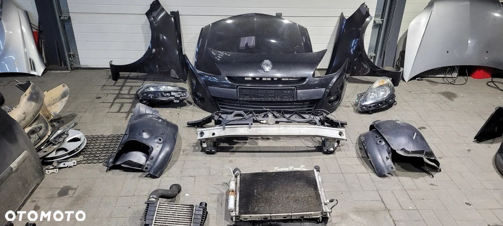 Renault Clio III lift 09-12 5d 1.2 TCE Maska zderzak blotniki lampy pas zestaw NV676 - 1