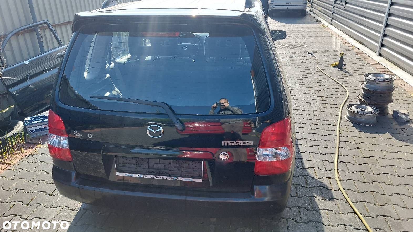 KOMPLETNY TYŁ DEMIO I A3F KLAPA BAGAŻNIKA ZDERZAK TYŁ LAMPY SPOILER - 1
