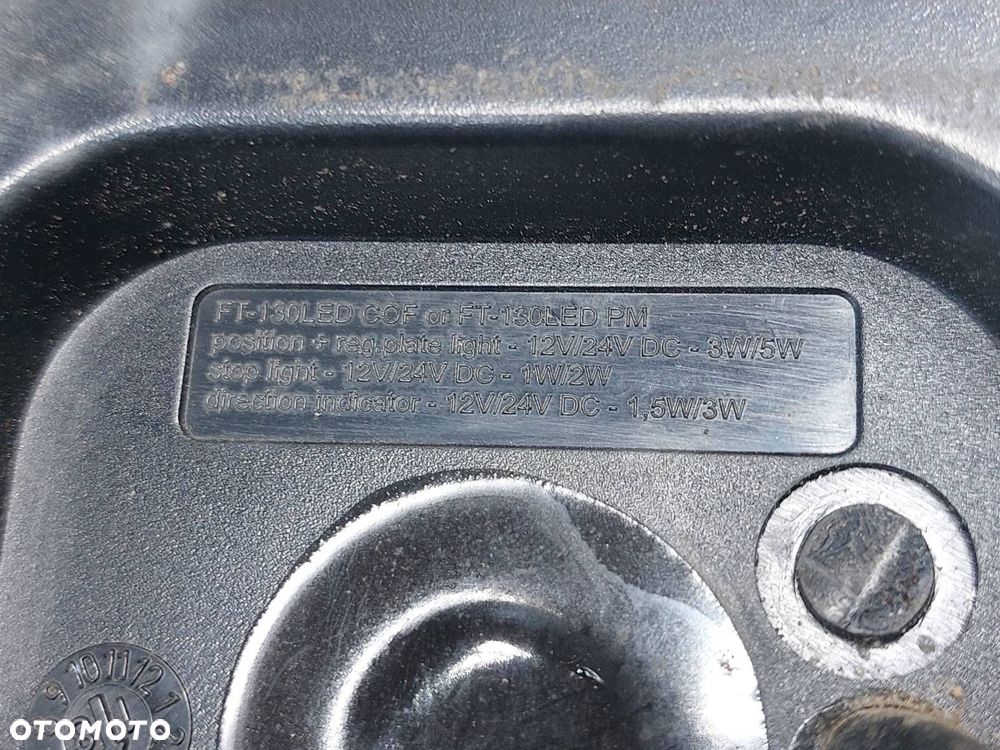 LAMPA LEWY TYŁ + PRAWY TYŁ DOKA LAWETA PRZYCZEPKA FRISTOM FT-130 COF - 17