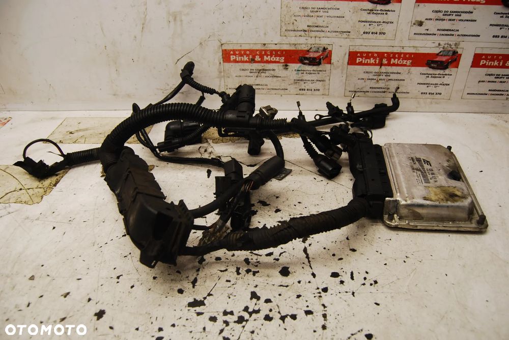 STEROWNIK SILNIKA + WIĄZKA 038906019PA VW SHARAN MK I LIFT 1.9 TDI BVK SEAT ALHAMBRA - 1