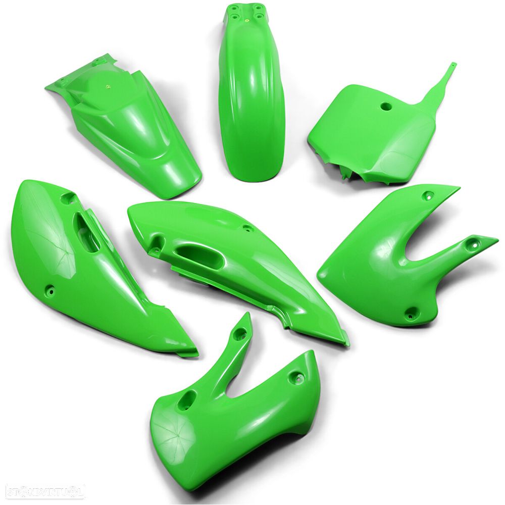 kit plasticos ufo kawasaki klx / kx - ka37002-026 - 1