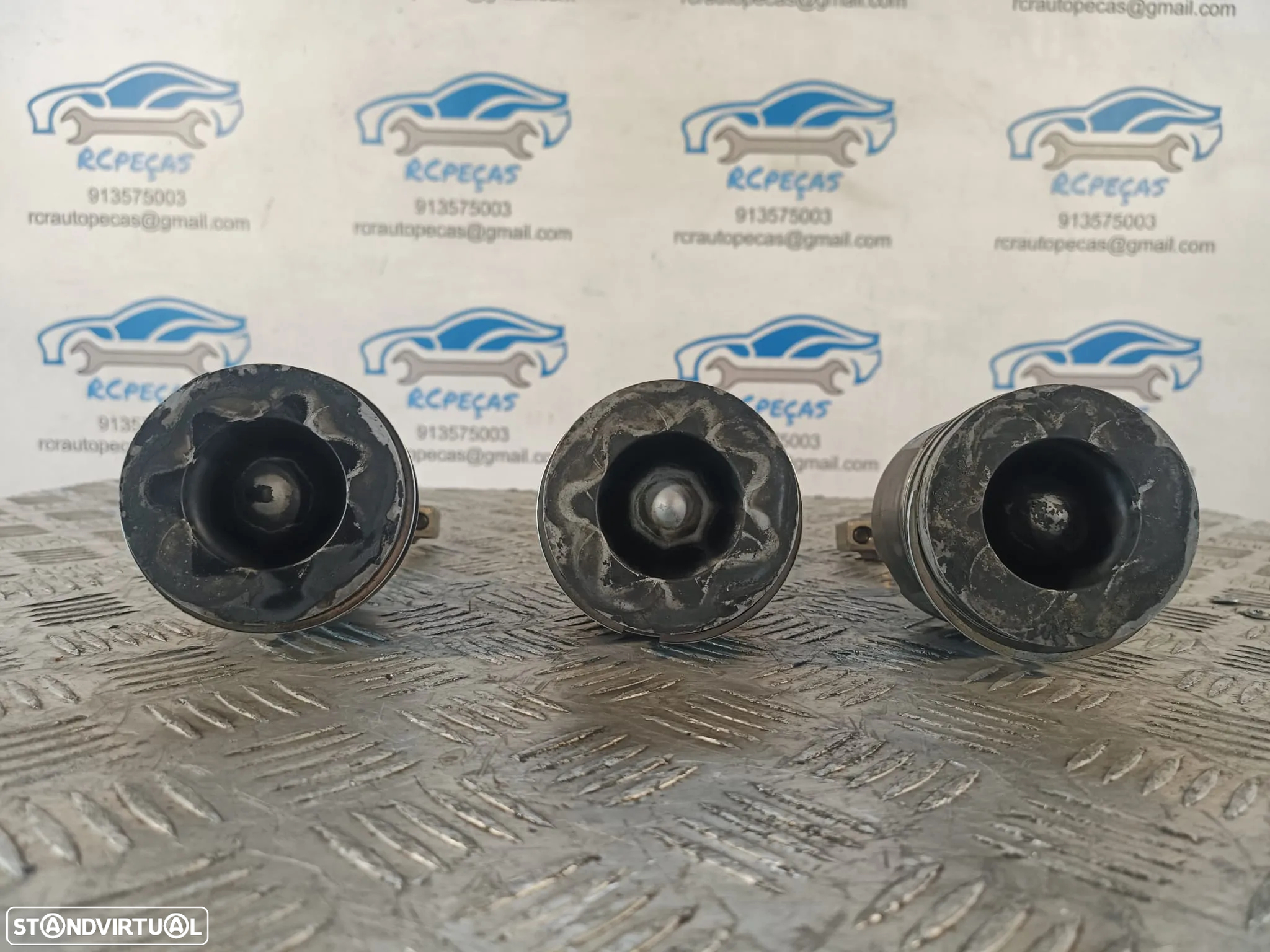 PISTÃO PISTÕES MOTOR BMW SERIE 1 E82 120D 16V 177CV N47D20C E81 E87 E88 SERIE 3 E90 E91 320D X1 E84 20D PISTON PISTONS BIELA BIELAS - 4