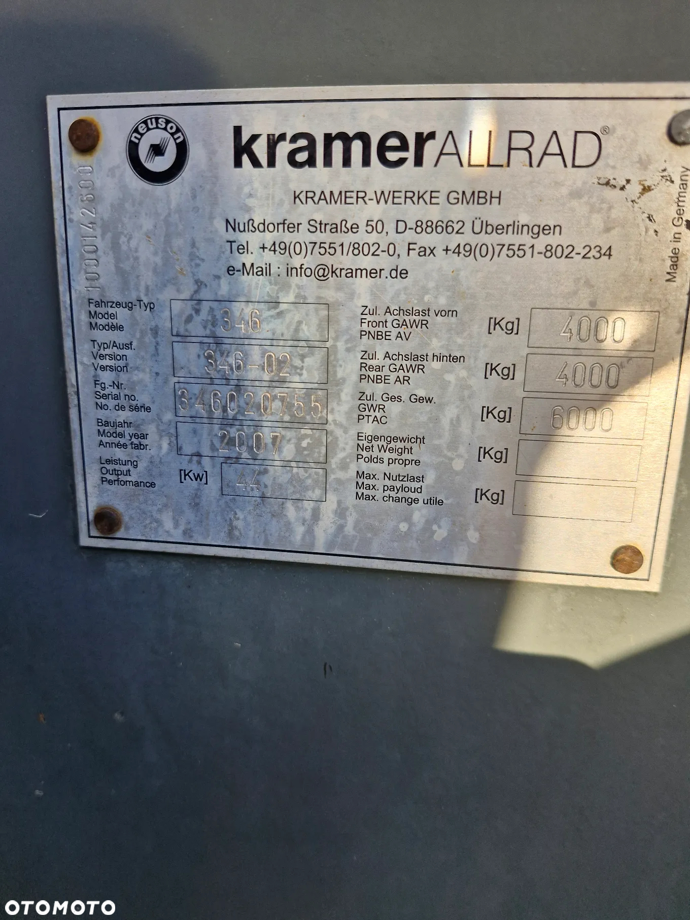 Kramer 850 - 8