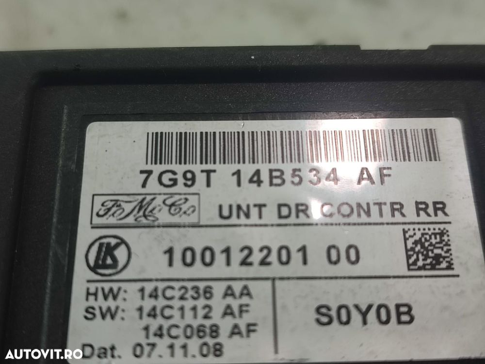 Modul calculator usa stanga spate 7g9t 14b534 Ford S-Max 1 [2006 - 20 - 2