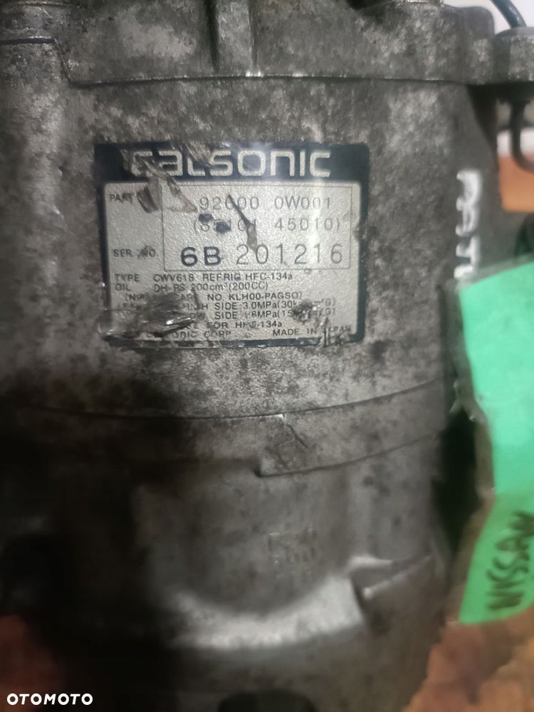NISSAN PATHFINDER 00-04 3,5 B sprężarka kompresor CALSONIC 92600 0W001 * - 2