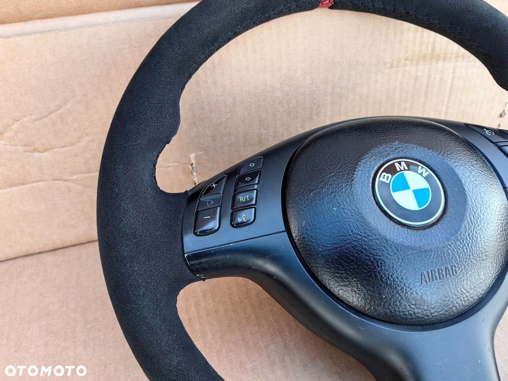 Kierownica BMW e46 M3 e39 M5 e53 x5 multifunkcja M Sport alcantara - 6