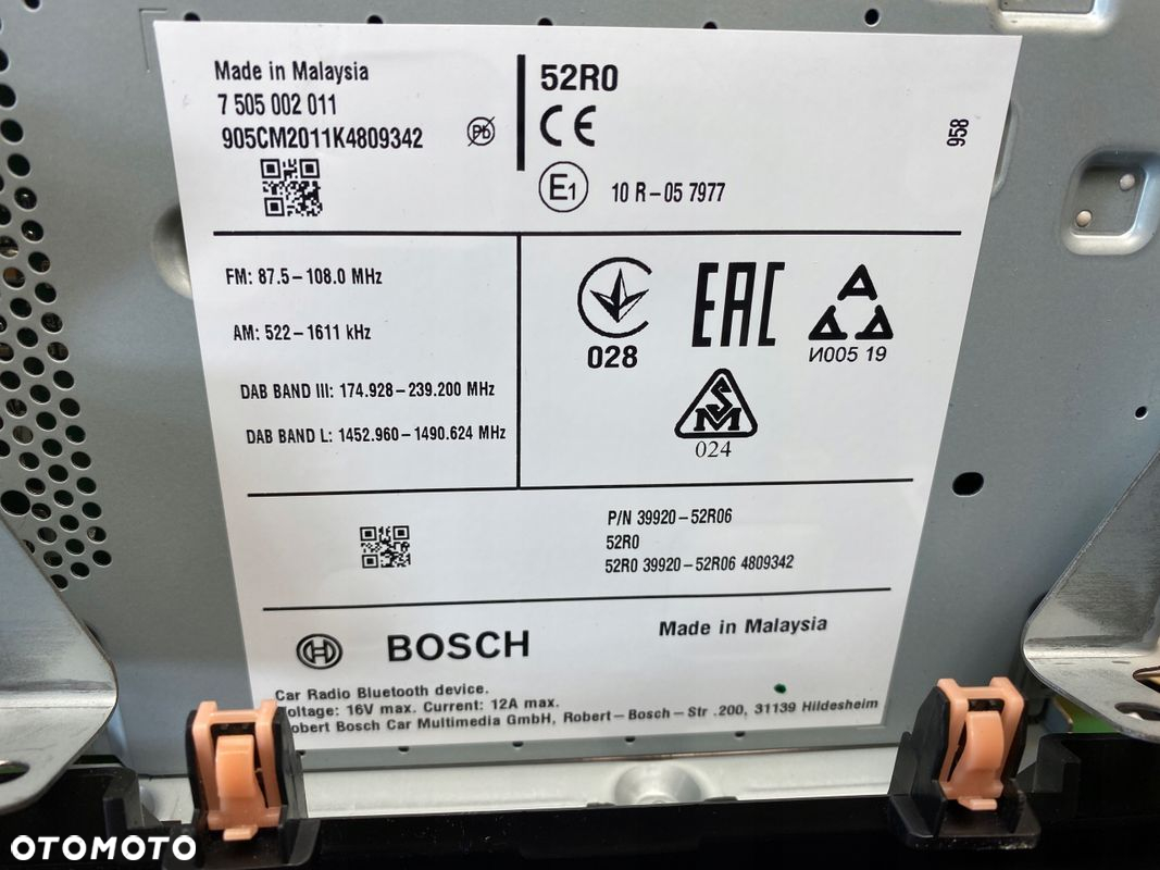 RADIO NAWIGACJA NAVI EKRAN WYŚWIETLACZ SUZUKI SWIFT MK8 39920-52R06 2017- - 13