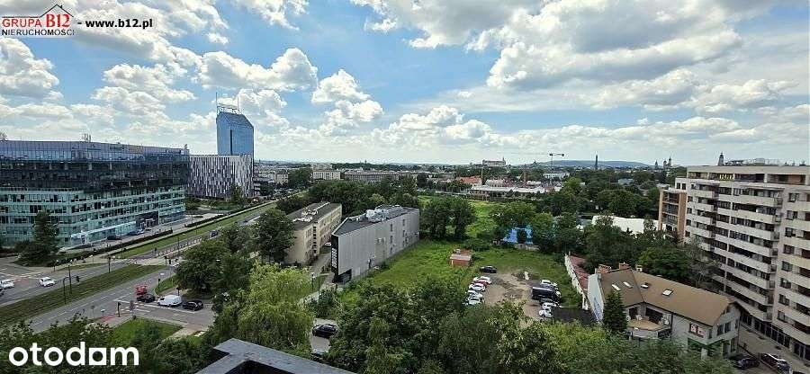 Widokowe 2 pokojowe 46m2, duży balkon Grzegórzki
