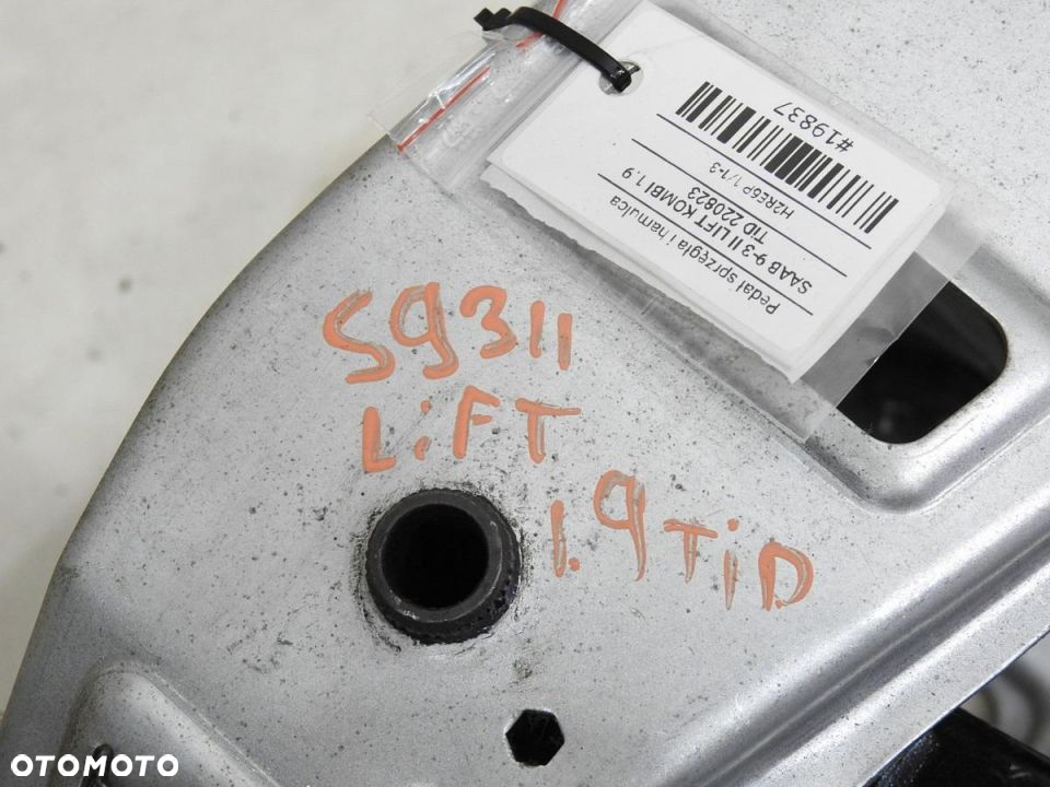 PEDAŁ PEDAŁY HAMULCA SPRZĘGŁA SAAB 9-3 II 1.9 TID - 6