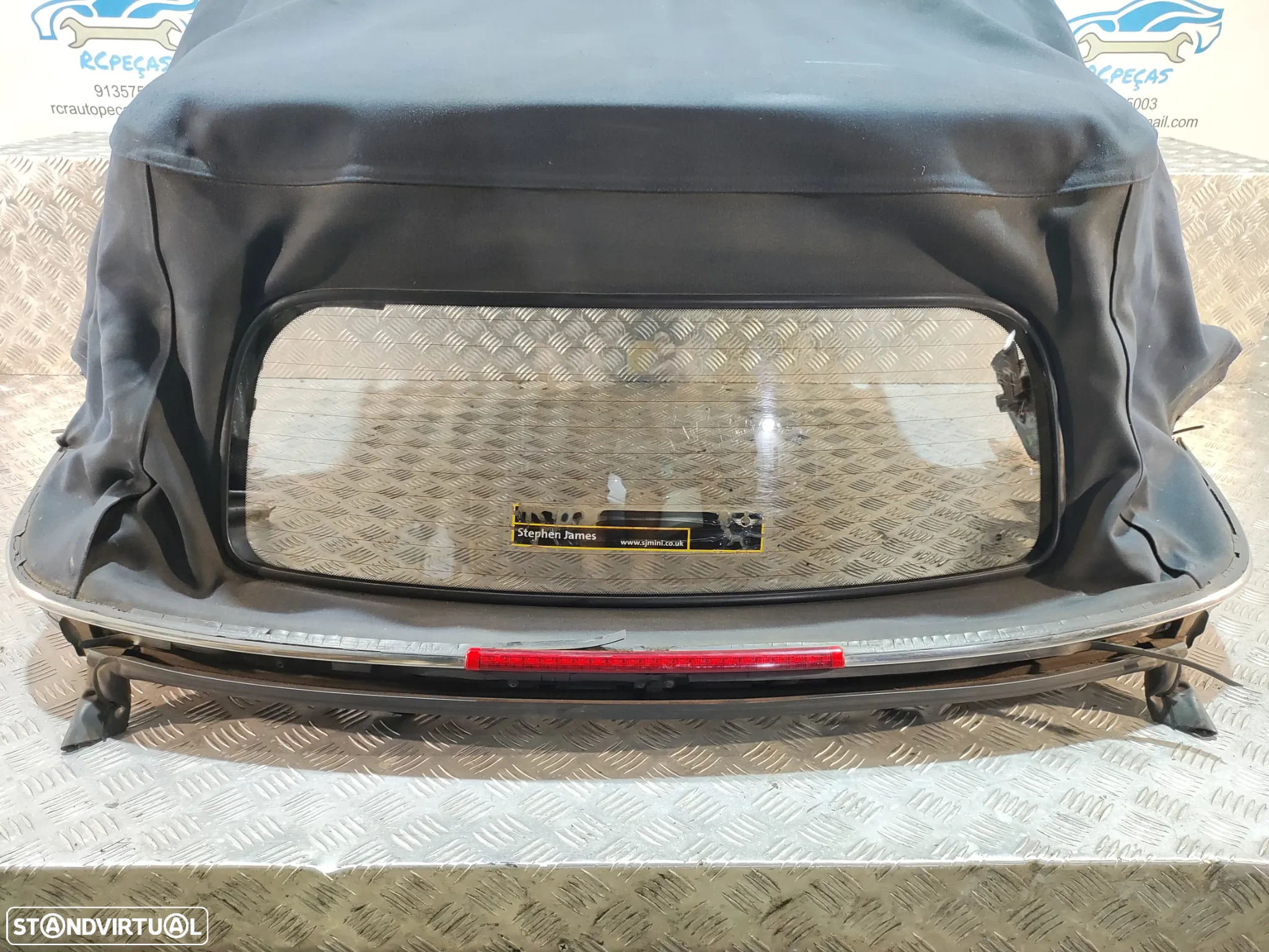 CAPOTA LONA AZUL ELETRICA MINI COOPER R52 CABRIO VIDRO AQUECIDO - 6