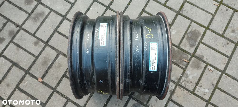 FELGI STALOWE 5x112 6,5Jx15 CALI ET33 AUDI A4B6 B7 2 SZTUKI PARA - 8