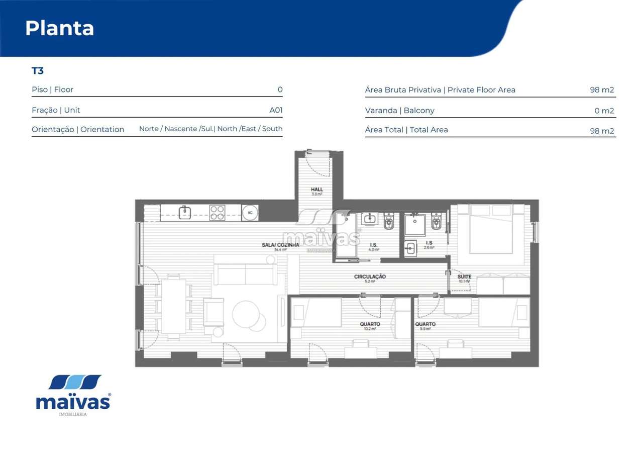 Novo Apartamento T3 - Leça da Palmeira - Grande imagem: 5/11