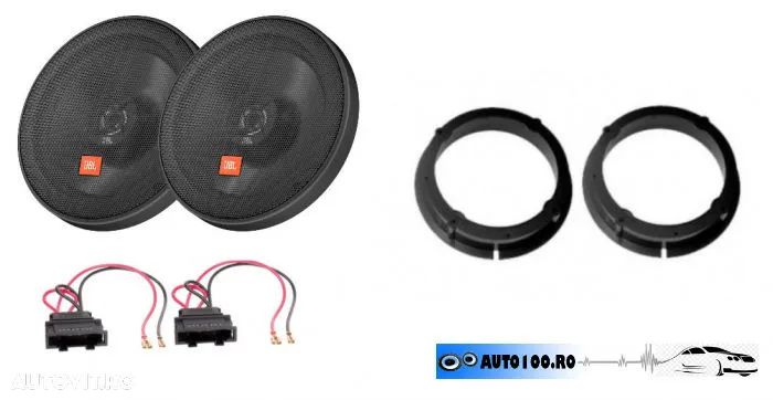 Difuzoare auto dedicate VW Passat B5, JBL Stage2 624, coaxiale, 40W RMS, 16.5 cm - 1