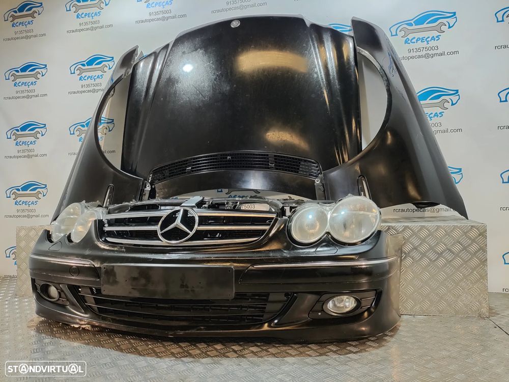 FRENTE COMPLETA MERCEDES BENZ CLASS CLK C209 W209 CAPOT PARACHOQUES GUARDA-LAMAS OTICAS RADIADOR VENTILADOR FRENTE FIBRA REFORÇO - 3