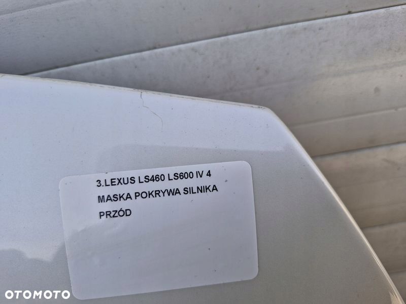 LEXUS LS460 LS600 IV 4 MASKA POKRYWA SILNIKA PRZÓD - 3