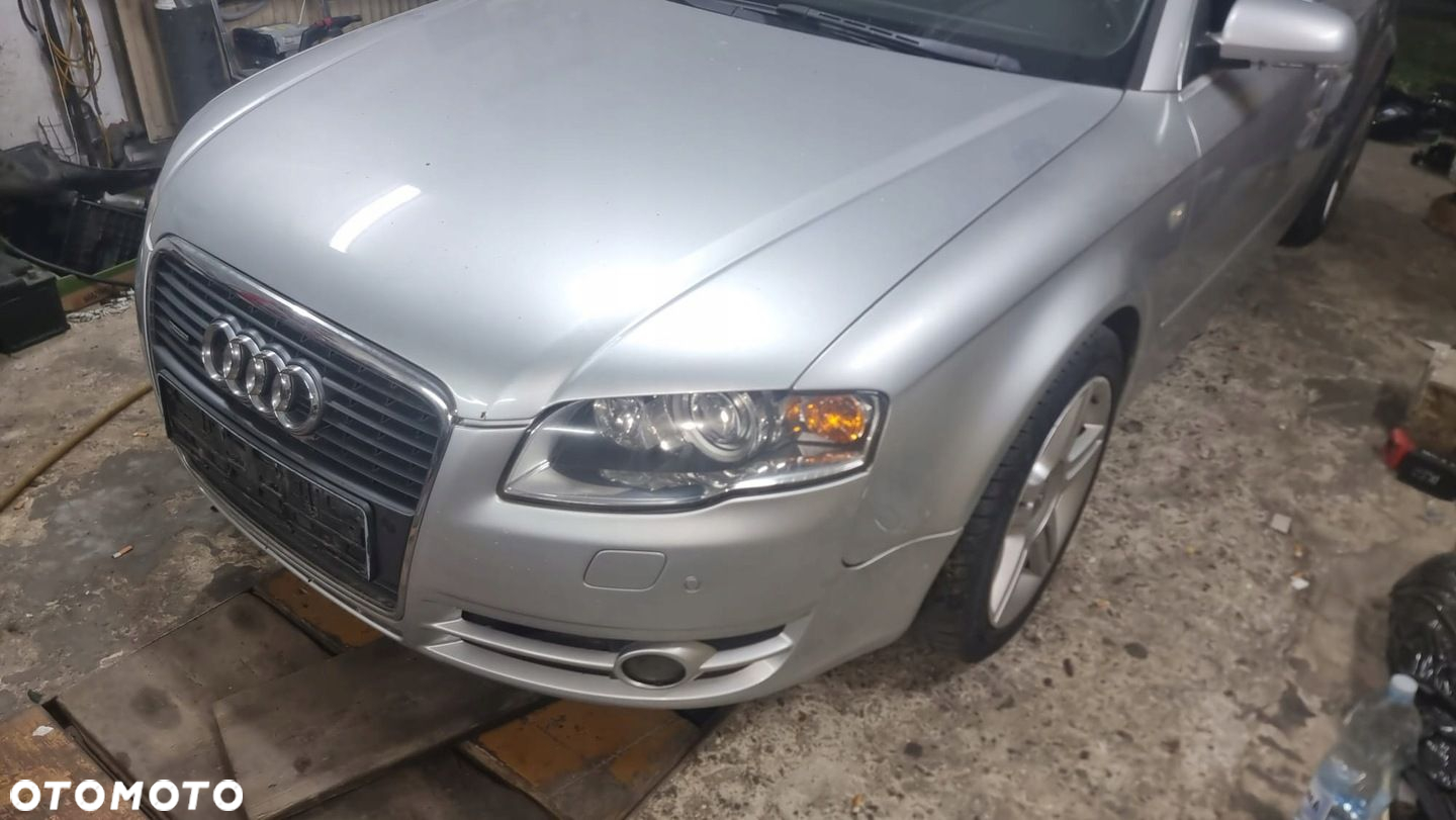 PRZÓD MASKA BŁOTNIK ZDERZAK LAMPA CHŁODNICE AUDI A4 B7 04 SREBRNY 3.0TDI - 3