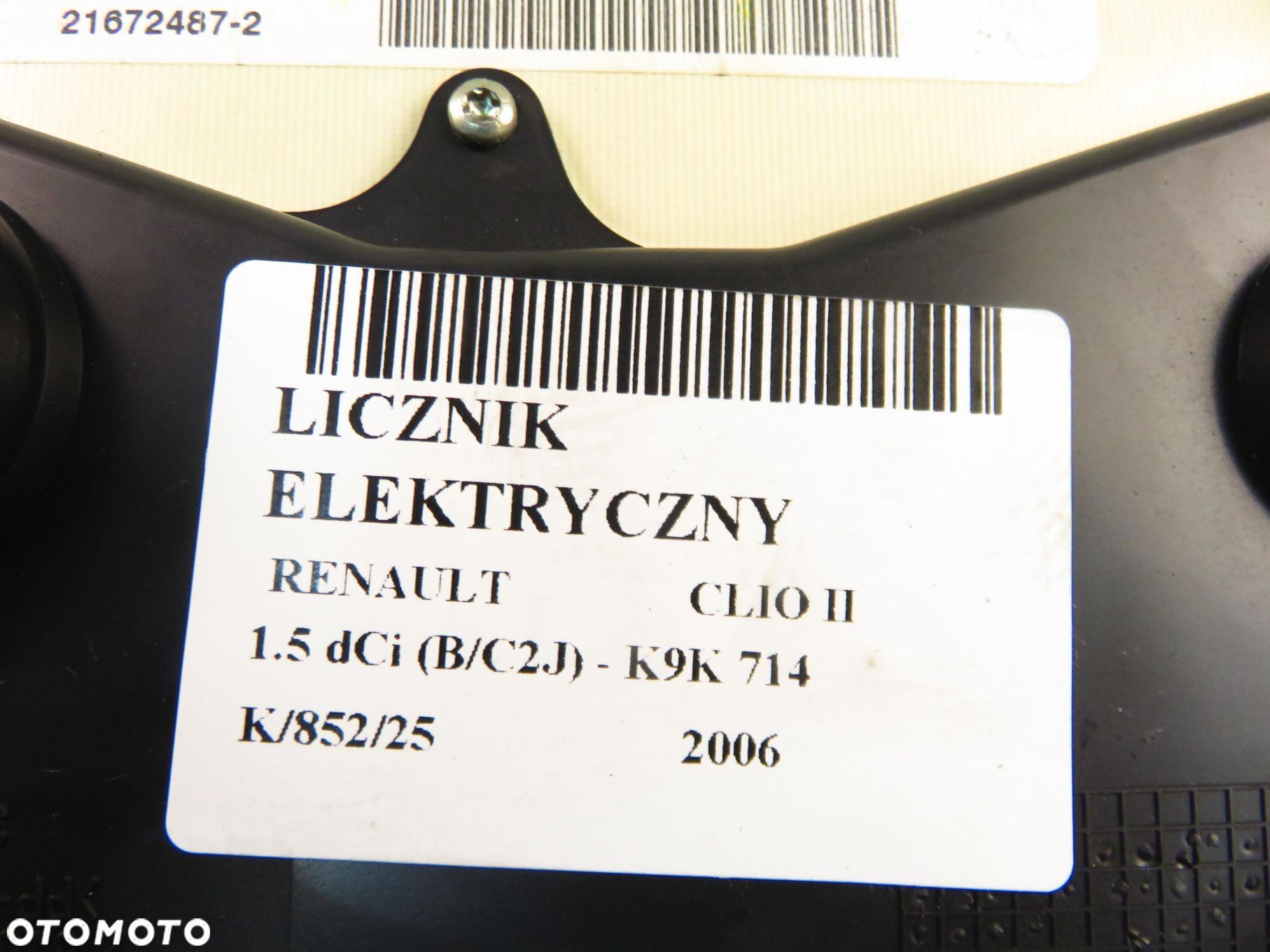 LICZNIK RENAULT CLIO II 1.5 dCi 68 - K9K 714 P8200451344 - 4