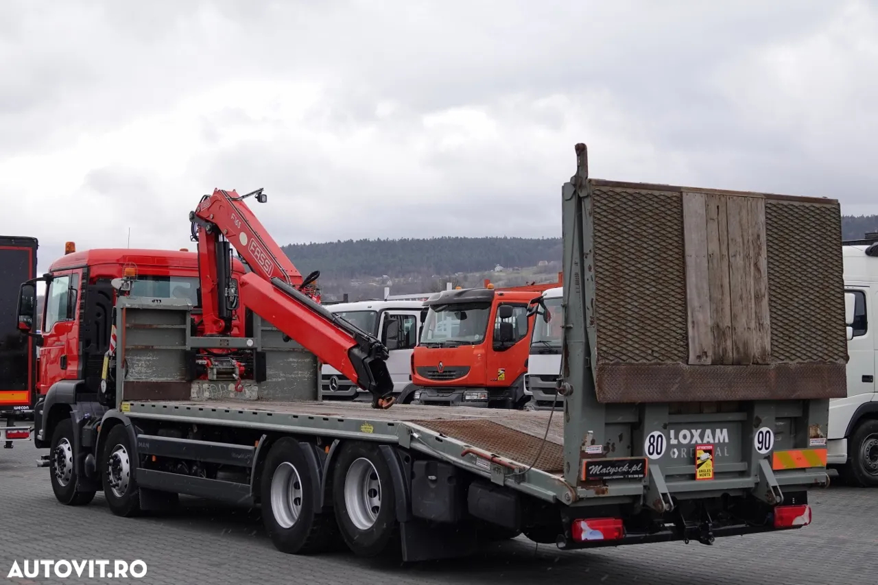 MAN TGS 35.360 / 8x2-4 / CAMION + HDS FASSI F165 A.2.22 / AXIE LIFTATOR / 4 AXI / GAMA HIDRAULICA / TROLIU / ASISTENTA RUTIERA - 3