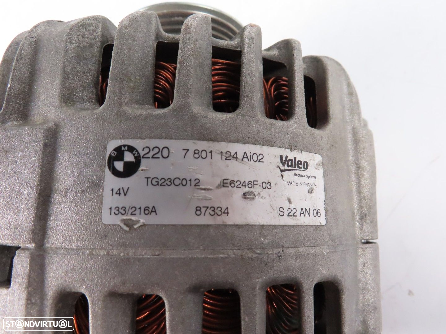 Alternador 220A Usado / Original BMW X5 (E70)/BMW X6 (E71, E72) 12317801124 - 5