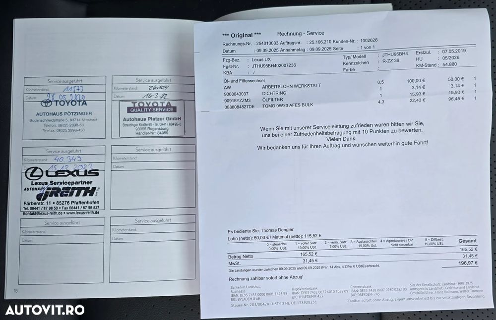 Lexus UX 250h 2.0L HEV 20H- (178 HP) 4X4 CVT Luxury - 32