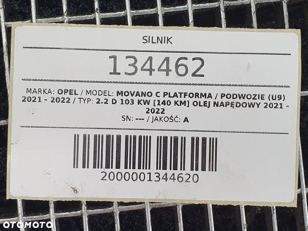 SILNIK KOMPLETNY 4H03 4HH 2.2 D OPEL MOVANO C JUMPER BOXER DUCATO - 11