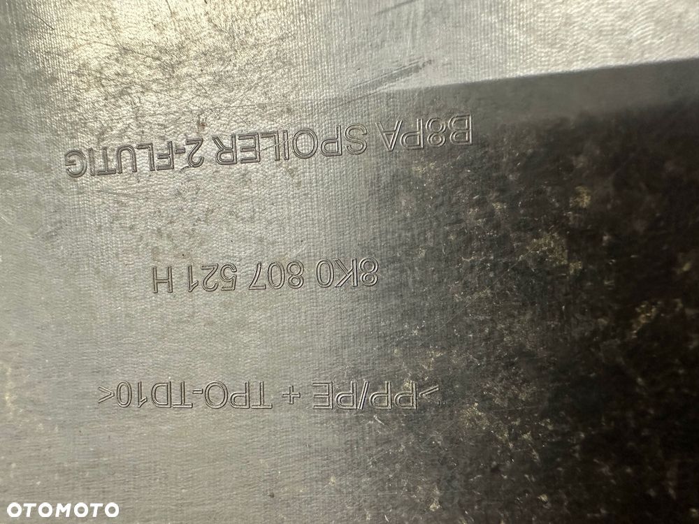 DOKŁADKA SPOJLER ZDERZAKA TYŁ TYLNEGO DOLNA AUDI A4 B8 LIFT ORYGINAŁ CZARNA - 4