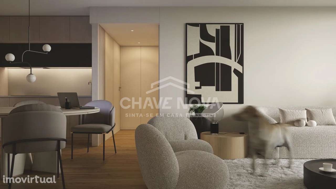 T1 Novo c/ Lugar de Garagem em Santa Marinha (Coimbrões) - Grande imagem: 5/21