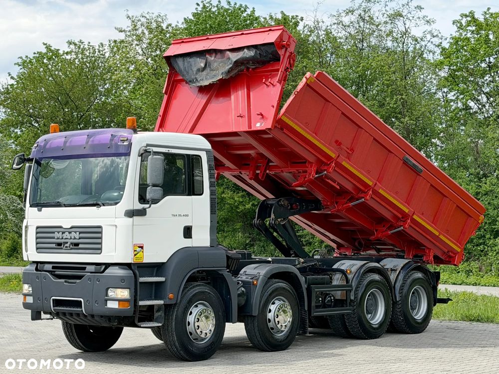MAN TGA 35.400 * WYWROTKA 6,00 m + BORDMATIC * 8x4 * STAN BDB - 5