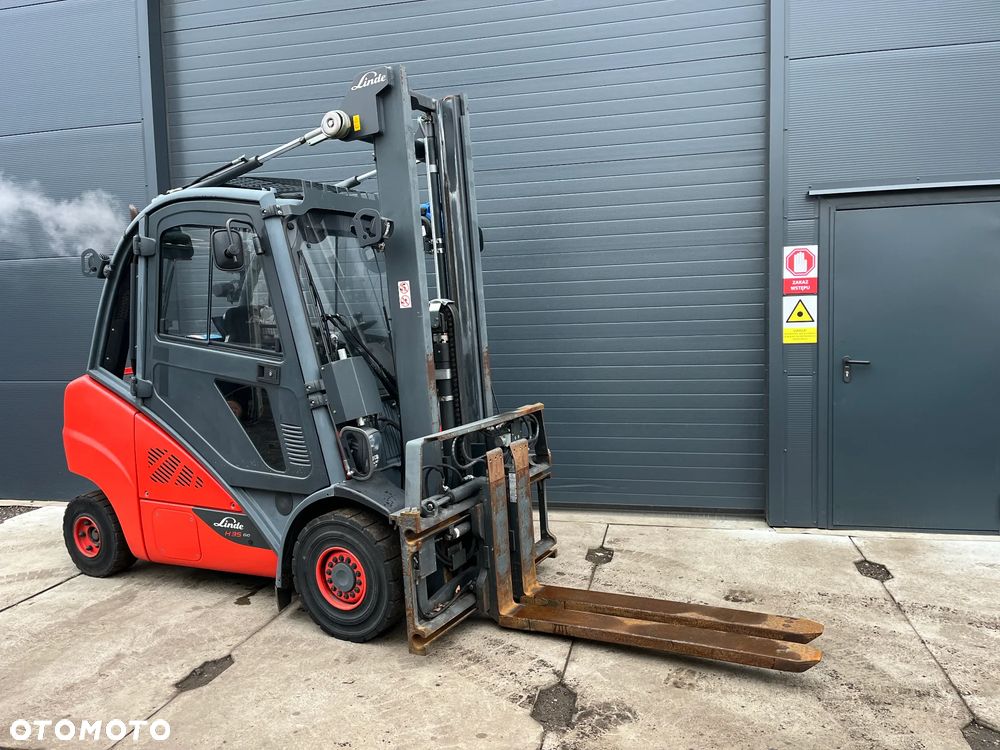 Linde H35 H30 widły wysuwane teleskopowe 135-235cm, pozycjoner 41-135cm, przesuw boczny kabina - 9