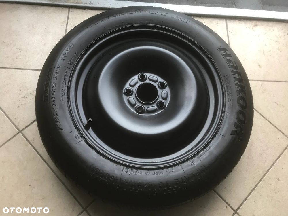 Koło Dojazdowe Dojazdówka Ford Kuga Volvo XC60 16 cali 125/90R16 Zapas - 1