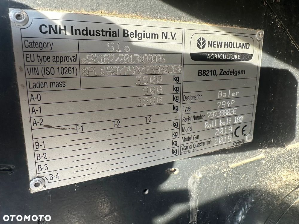 New Holland 794P Roll belt180 - 4