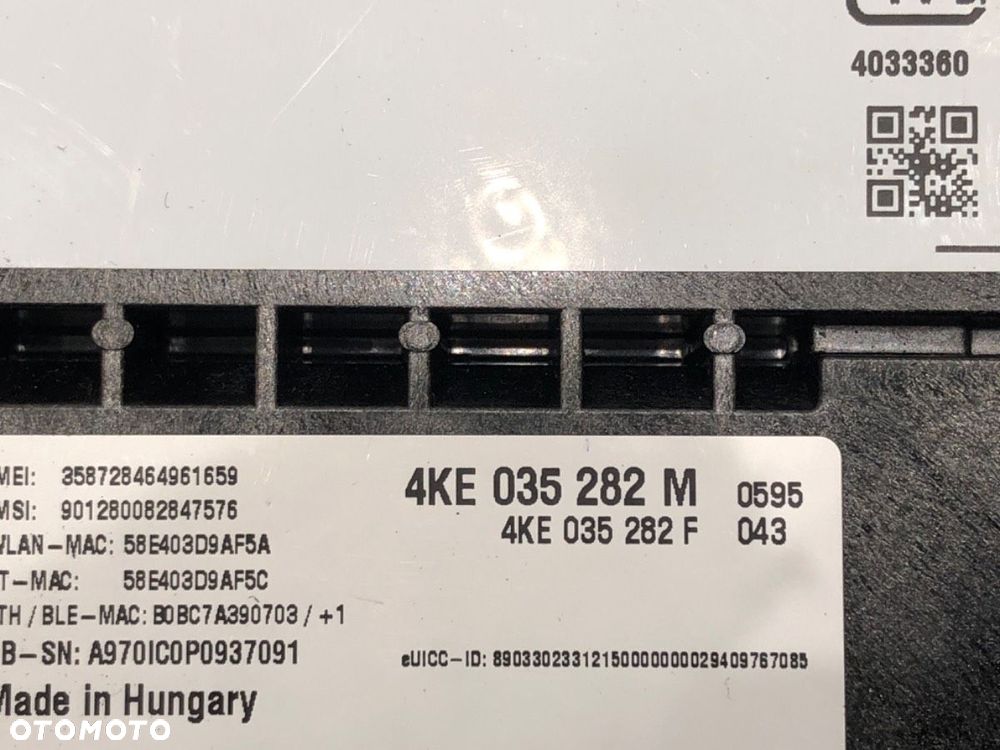 MODUŁ SOS  AUDI A6 C8 Avant (4A5) 2018 - 2022 40 TDI Mild Hybrid quattro 150 kW [204 KM] Hybryda - 5