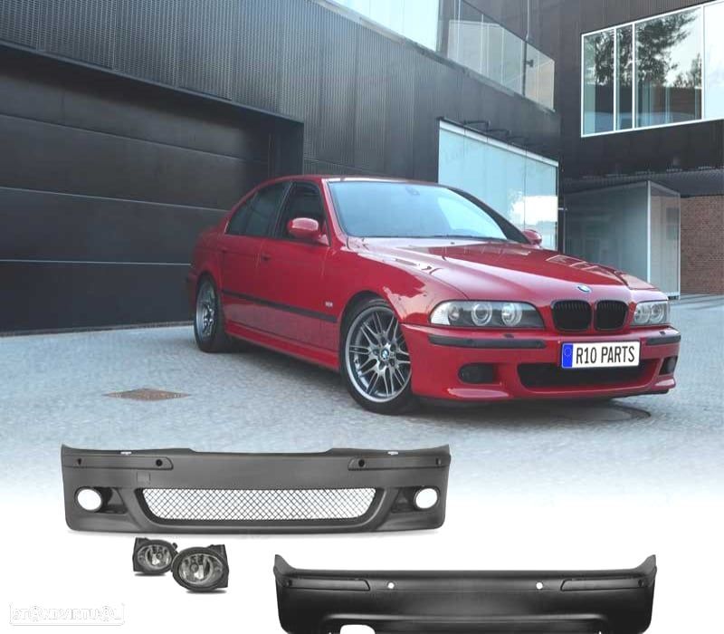 KIT PARA-CHOQUES FRONTAL + TRASEIRO BMW E39 PDC LOOK M - 1