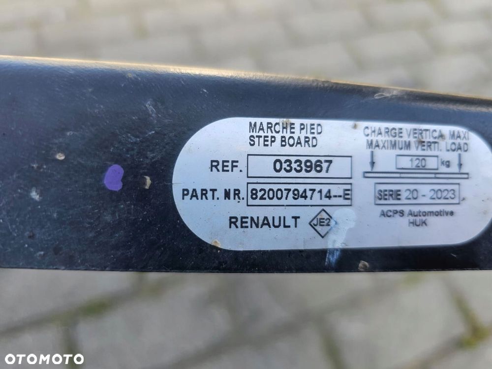 belka wzmocnienie zderzaka tylnego stopień 8200794714e renault master iii - 2