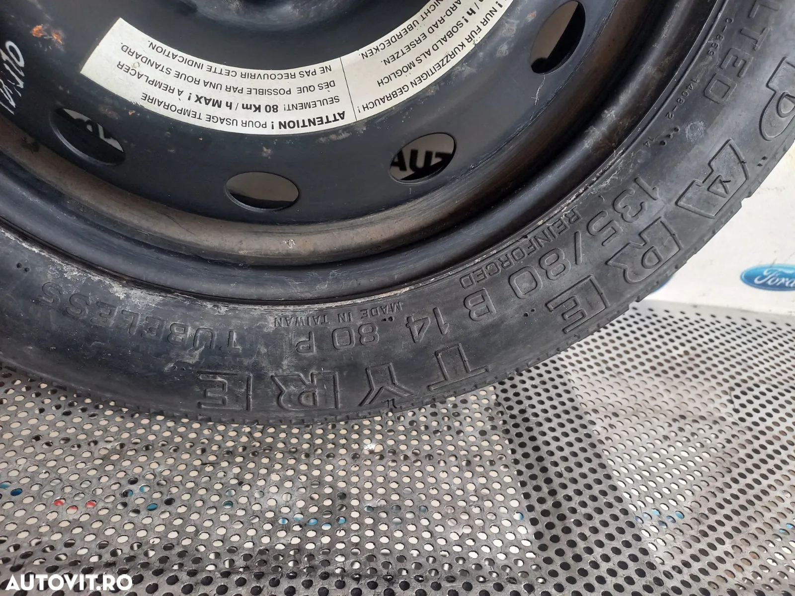 Roata Rezerva Slim R14 135/80B14 Fiat Punto - 7
