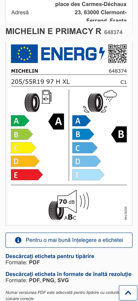 Vand 4 bucati anvelope vara noi, DOT 2025-Michelin 205x55xR19 - 3