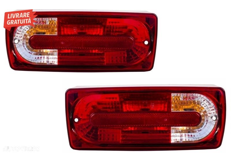 Stopuri Mercedes W463 G-Class (1989-2015) Rosu Clar G55 Look- livrare gratuita - 1
